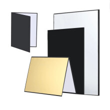BEIYANG A4 Reflector Board for Photo Fill Light Photography Foldable Cardboard White Black Silver Gold Props for Photo Studio Photozone Decoration Sh