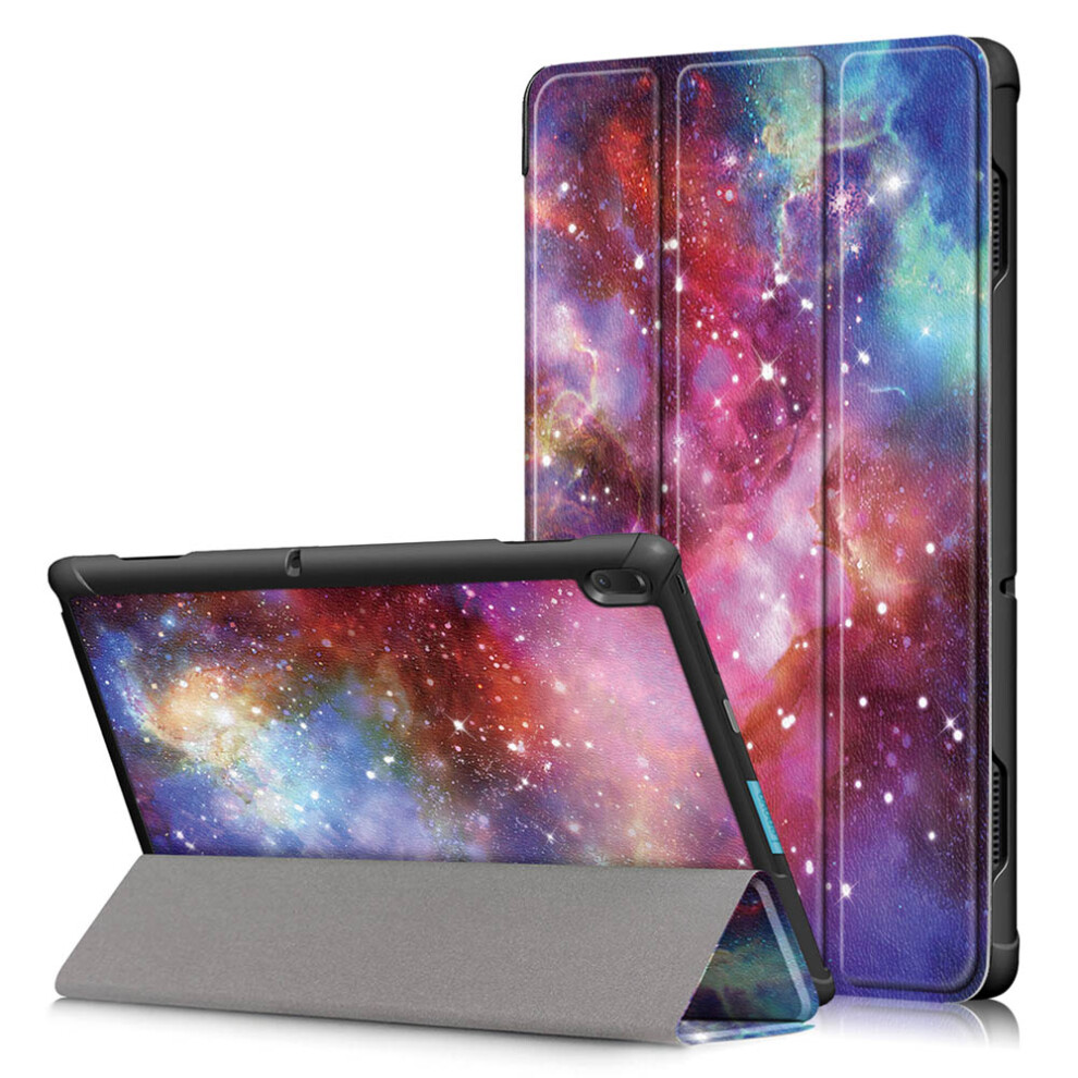 Tri Fold Printing Tablet Case Cover For Lenovo Tab E10 Tablet Milky Way Galaxy 3796737120131