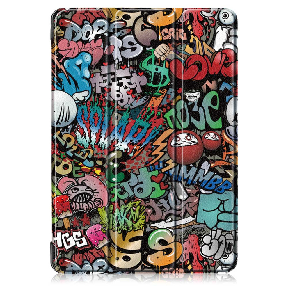 Tri Fold Printing Tablet Case Cover For Lenovo Tab E10 Tablet Doodle 743975229785