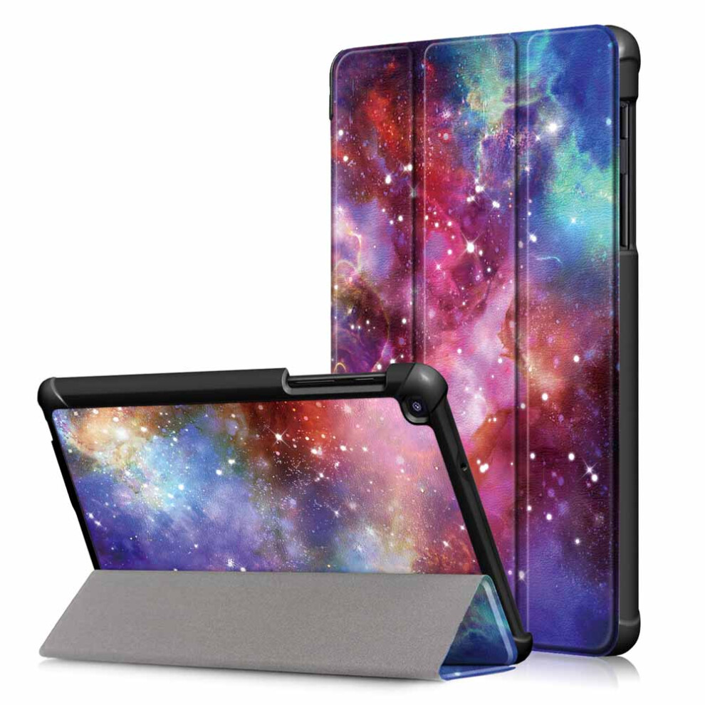Tri Fold Pringting Tablet Case Cover For Samsung Galaxy Tab A 8.0 2019 Sm P200 P205 Tablet Milky Way Galaxy 619956242657