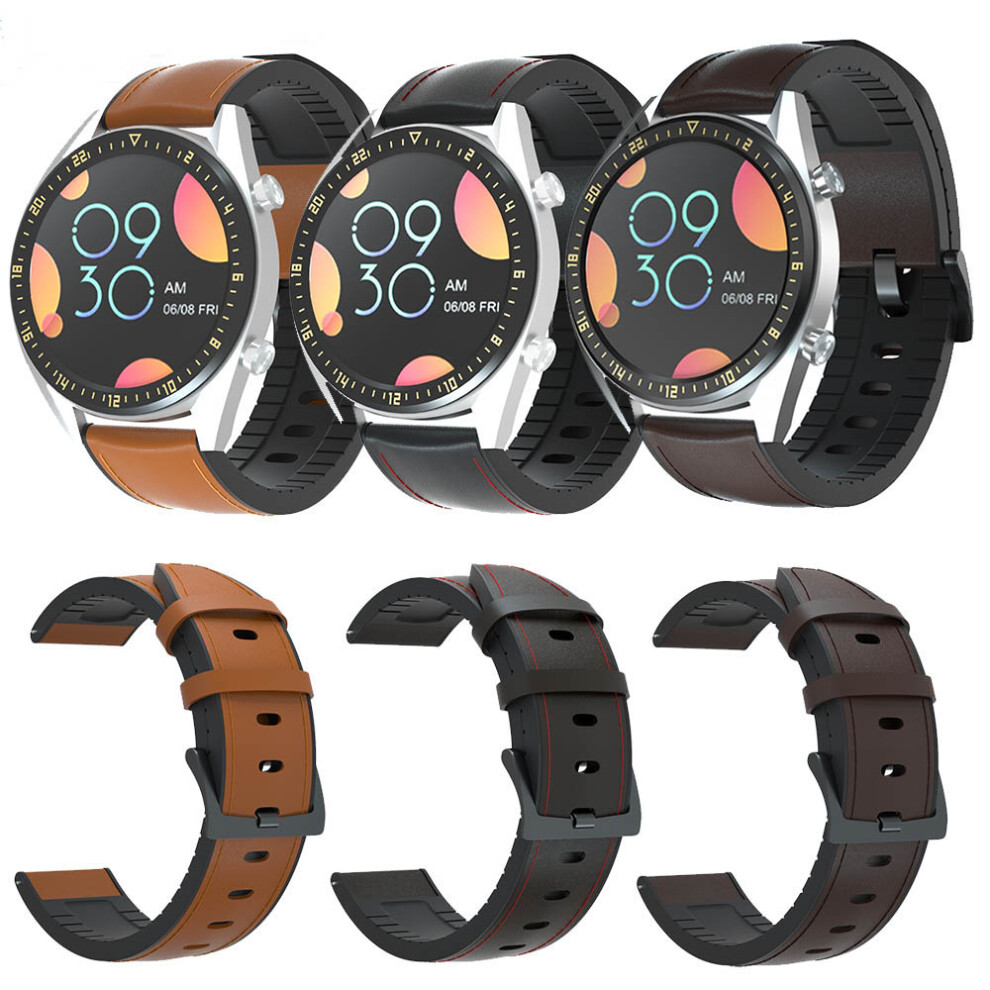 Bakeey 22Mm Leather Smart Watch Band Replacement Strap For Samsung Gear S3 For Huawei Watch Gt 2 Amazfit Gtr 47Mm Not,Specified 6900071883097