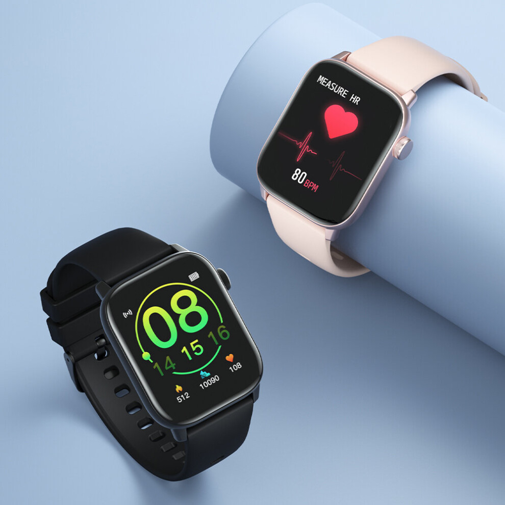 [2.5D Tempered Glass] Kingwear Kw76 1.75 Inch Full Touch Screen Bt5.0 Heart Rate Blood Pressure Oxygen Monitoring Customized Dial Ip68 Waterproof 220 6900086679456