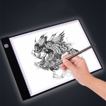 A3 A4 Drawing Tablet with Scale USB Powered Three Gear Dimming Stepless Dimming Art Stencil Portable LED Drawing Board