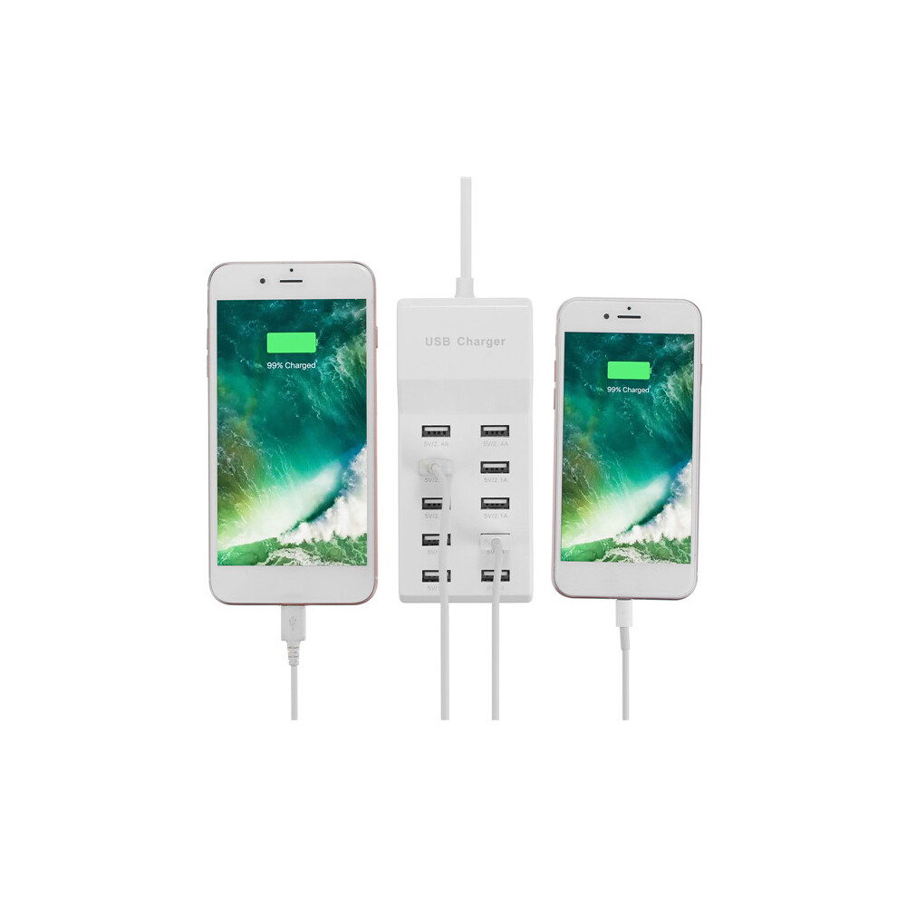 Universal Ac 100 240V 10 Port Usb Charging Station For Smartphone Tablet 6950638994346