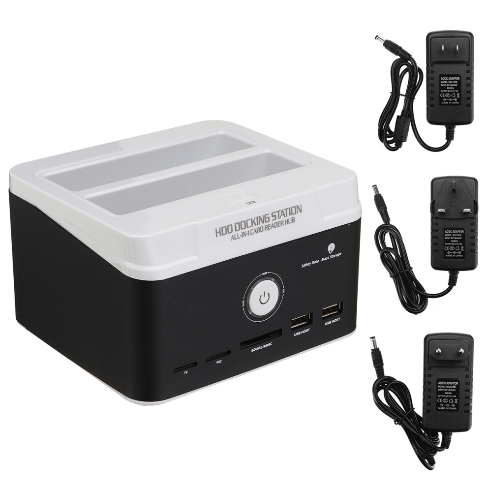 Bakeey Hdd Docking Station Adapter Double Disk Common Hard Disk External Box 9403950217749