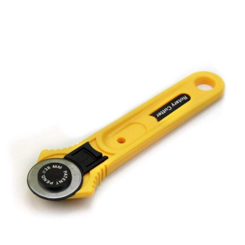 Allwin 28mm Circular Rotary Cutter Safety Blade Multi function Fabric Paper Leather Cutter Patchwork Piecing Sewing Quilting Cutting Craft Tool