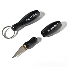 Mini Pocket Folding Knife Portable Aluminum Alloy Blade Cutter Keychain Envelope Parcel Opener Home Office Supplies