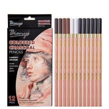 Bianyo 12Pcs Colored Pencils Painting Set Artist Student Sketch Soft Oil Pastel Set Non toxic For School Drawing Pens Art Supplies