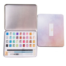 12 36 Colors Solid Watercolor Set Pearlescent Solid Watercolor Pigment Art Kit Stationery Adult Painting Supplies