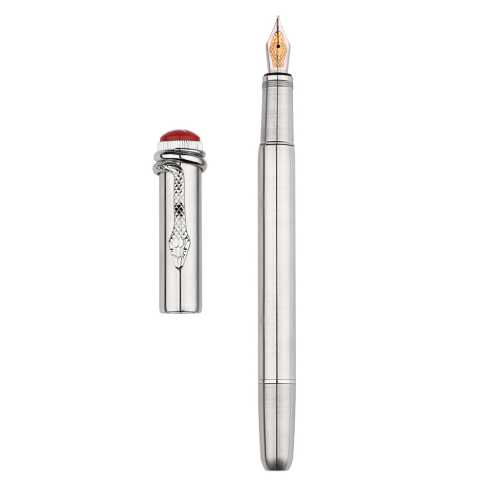 Moonman F9 Ink Absorbing Fountain Pen Classic 0.5mm Nib Business Writing Gifts Luxury Stationery School Smooth Office Snake Spider Metal Student Pen