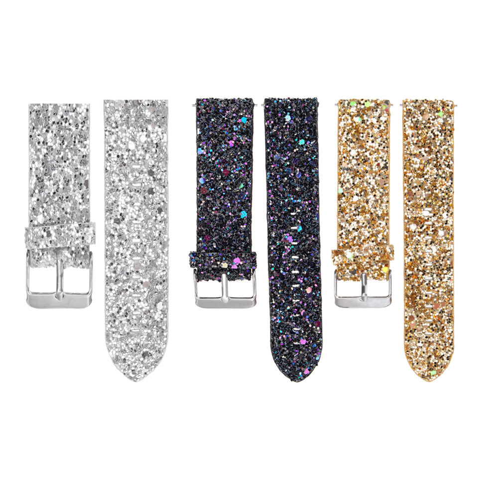 Replacement Bling Glitter Leather Wrist Strap Watch Band For Fitbit Versa Not,Specified 647429695884
