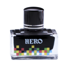 HERO 40ml Colored Painting Ink Bottled Smooth Writing Fountain Pen Ink Non carbon Waterproof Ink Refill Students Stationery Office School Supplies