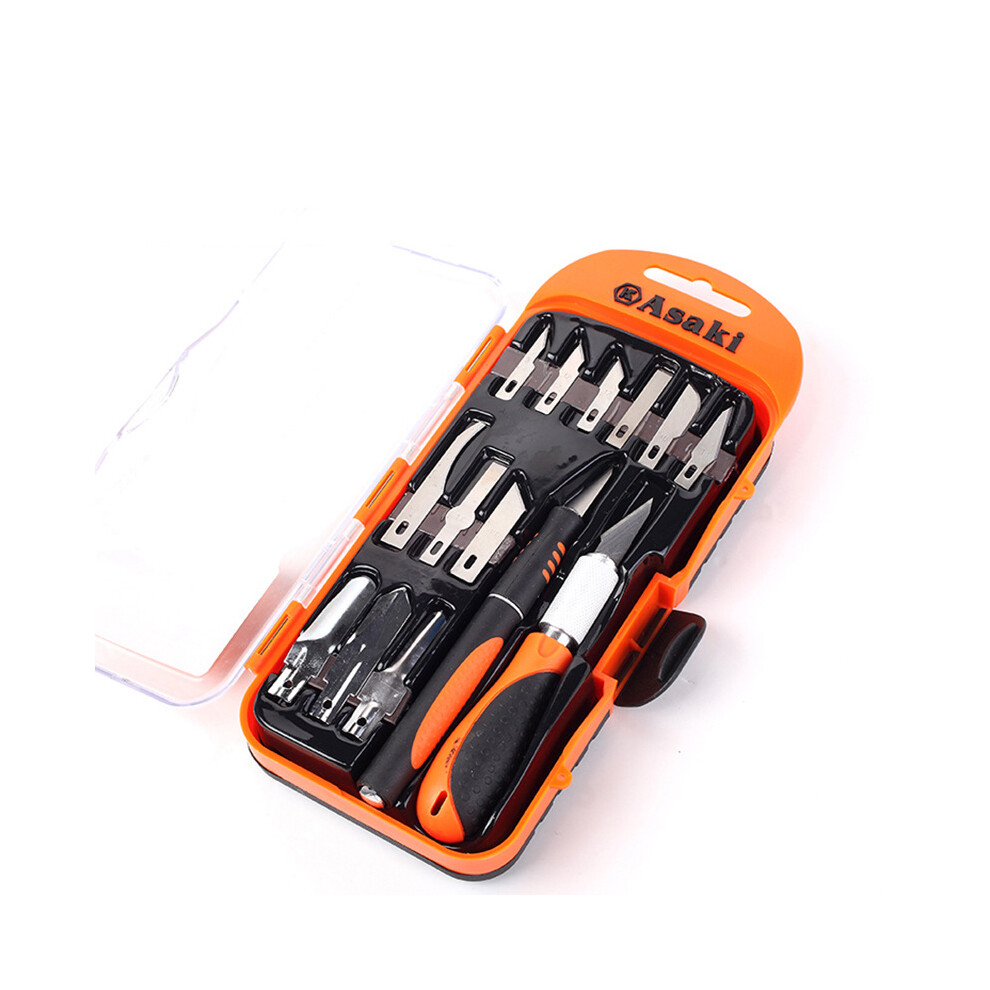 14 Pcs Wood Carving Utility Cutter Set Seal Sculpturing Hand Art Work Paper Leather Cloth Cutting tools