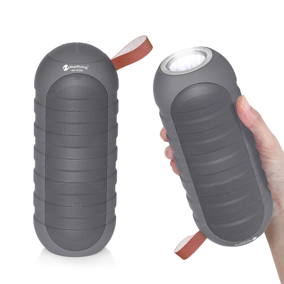 Rixing Nr3025l Outdoor Portable Wireless Bluetooth 5.0 Flashlight Speaker Stereo Hifi Speakers Support Tf 6900069355575