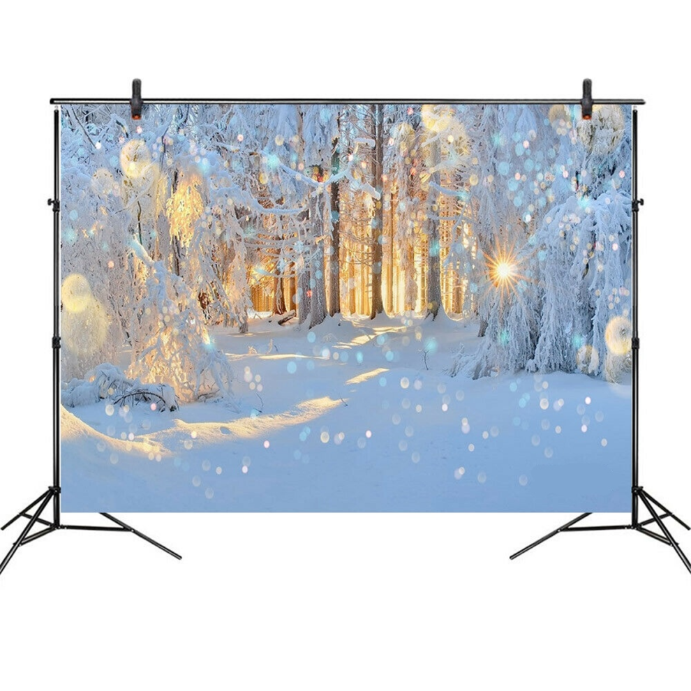 5X3ft 7X5ft 8X6ft Winter Snow Forest Photography Backdrop Background Studio Prop Light 921464633644