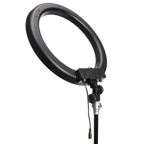 14 Inch Dimmable 5500K LED Ring Video Light With Diffuser Light Stand Tripod 2