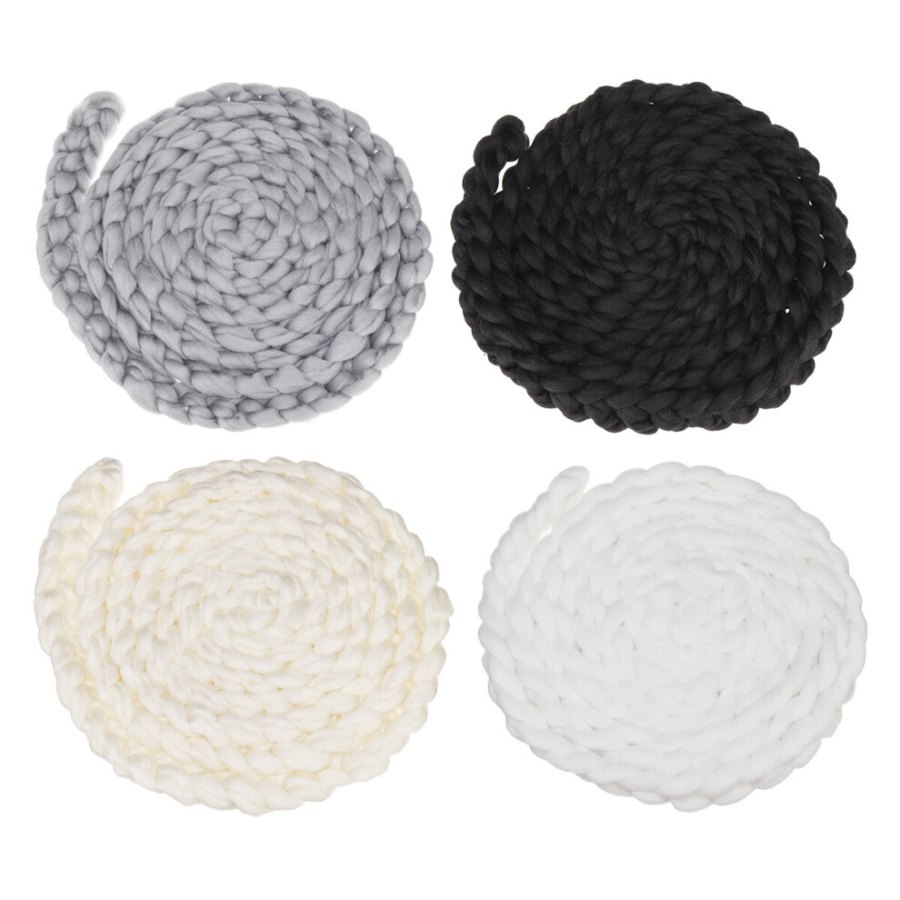 Handmade Newborn Baby Photography Photo Props Backdrop Wool Knitting Blanket 191466466865