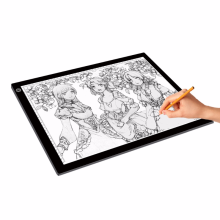 Elice A3 Portable USB LED Sketch Drawing Board Touch Dimmable Tracing Copy Board Table Light Pad with Three gear LED Light