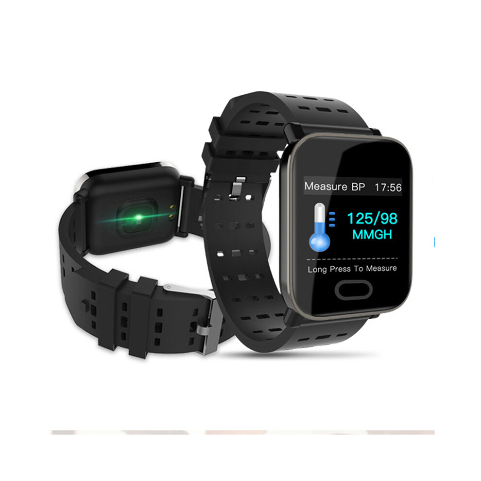 Bakeey A6 Sleep Hr Blood Pressure Oxygen Monitor Ip67 Waterproof Camera Smart Watch Black/Blue/Orange 791345303016