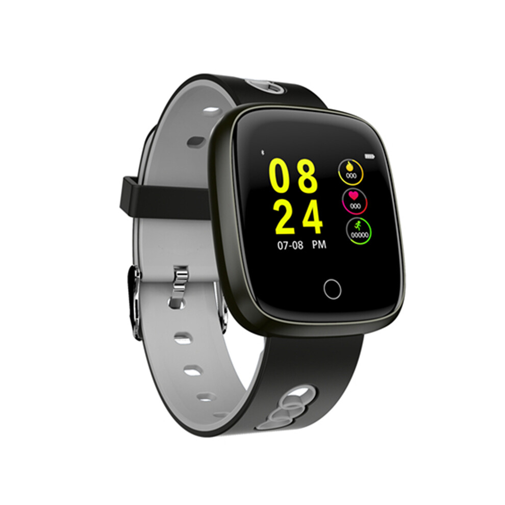 Bakeey Dk03 Hr Blood Pressure Sleep Monitor Phone Number Message View Long Battery Smart Watch Grey/Red/Blue 3345535798792