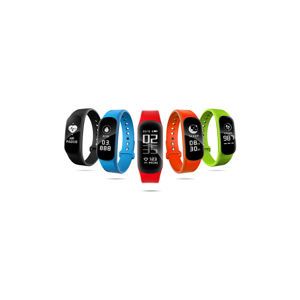 Black/Blue/Red Bakeey Wp112 Heart Rate Sleep Monitor Fitness Tracker Tooth Smart Wristband For Ios Android