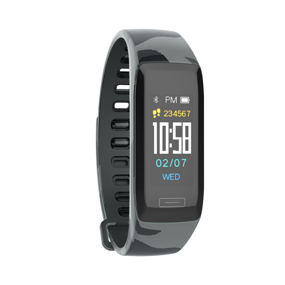 Bakeey V7 Plus Camouflage Hr Blood Pressure Oxygen Monitor Sport Data Usb Charge Smart Watch 3345535775076