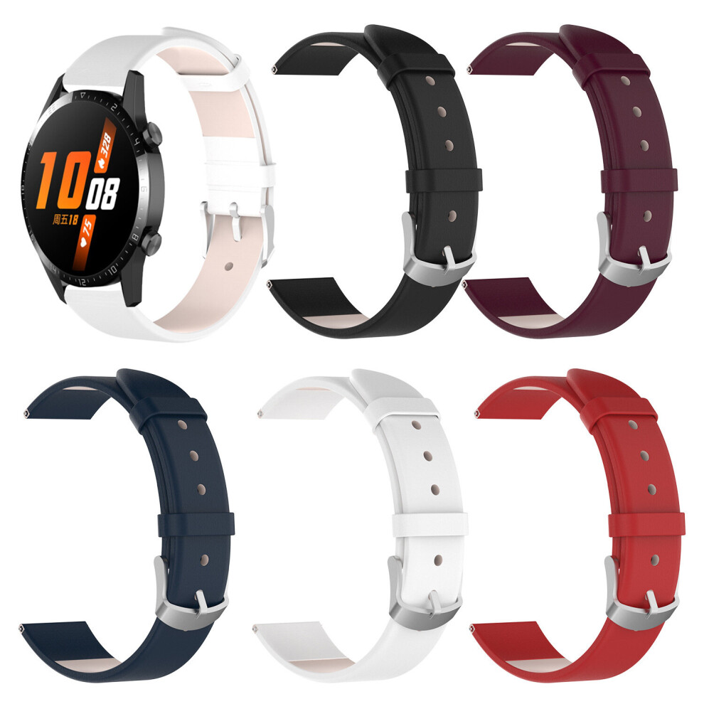 Bakeey 20 22Mm Width Genuine Leather Watch Band Strap Replacement For Huawei Watch Gt3 42Mm 46Mm 6900943217906