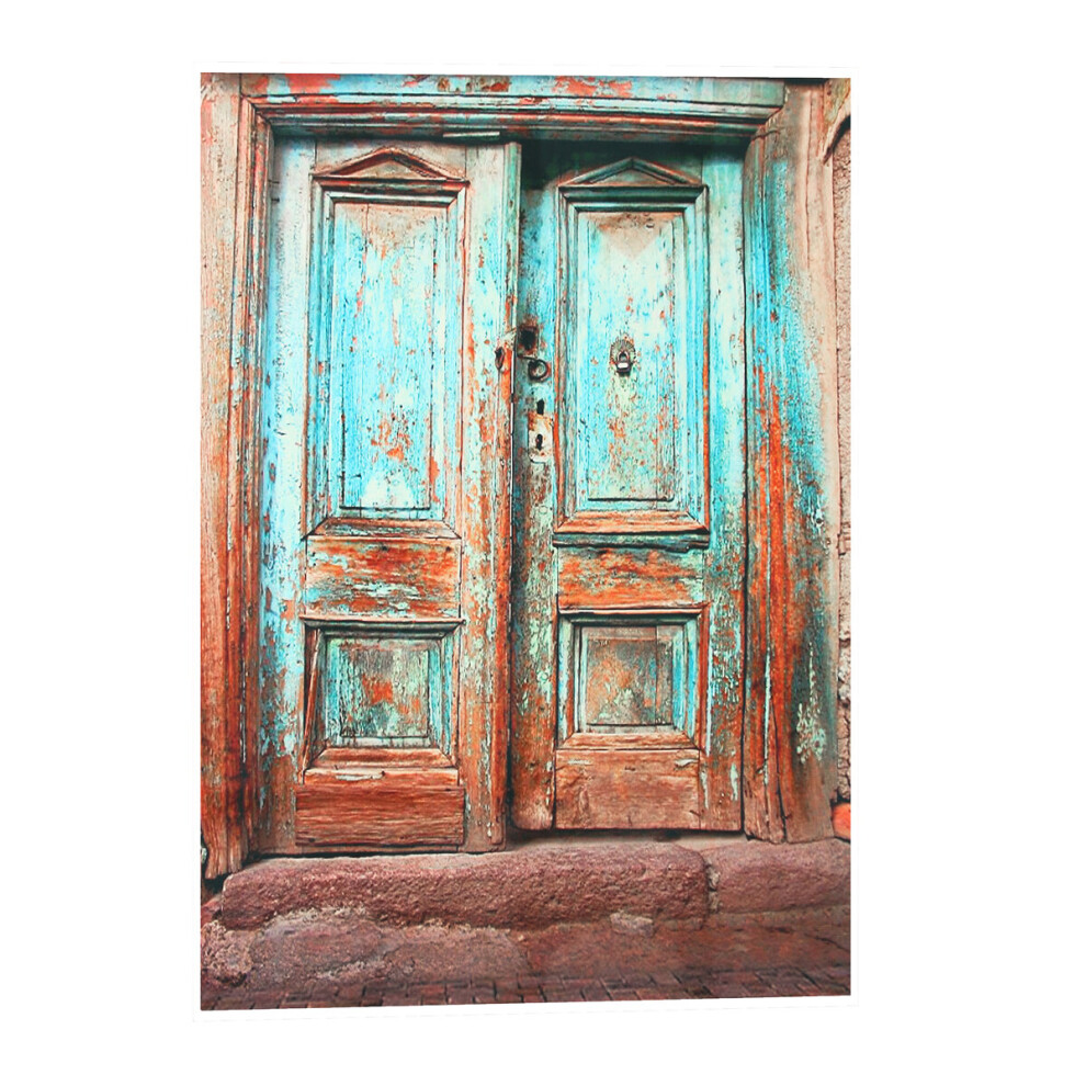 1.5X2.1m Reteo Vintage Old Wooden Door Photogray Backdrop Background Studio Prop 884489940305