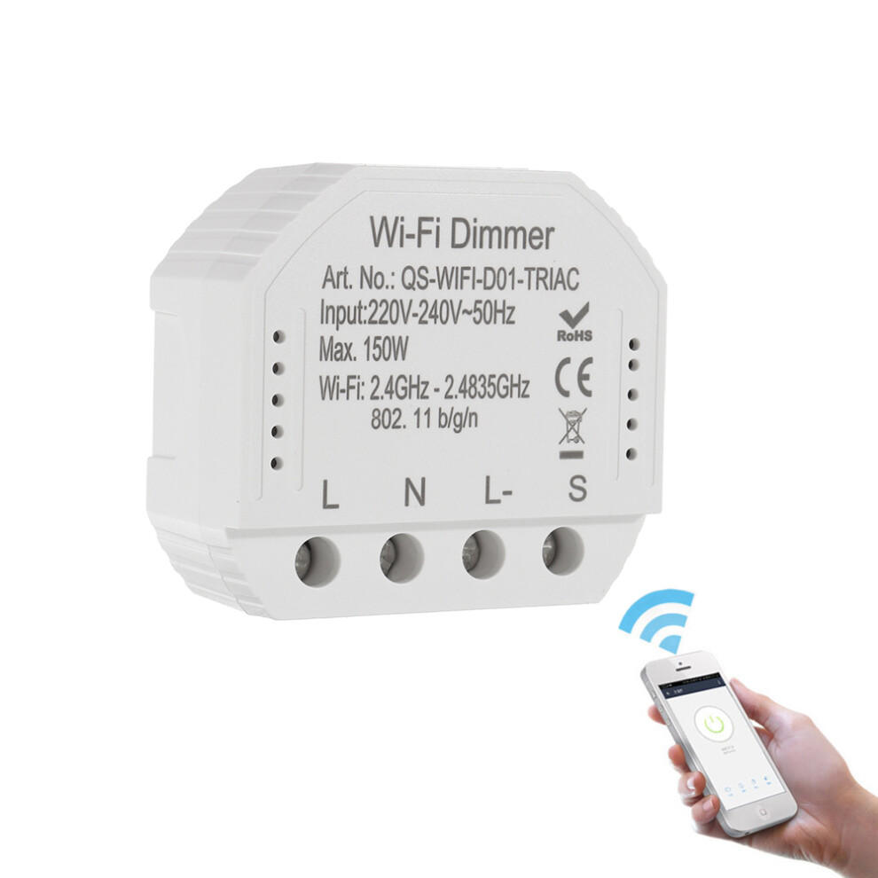 Moeshouse Diy Smart Wifi Light Led Dimmer Switch Smart Life Tuya App Remote Control 1 2 Way Switch Works With Alexa Google Home 6900758074077