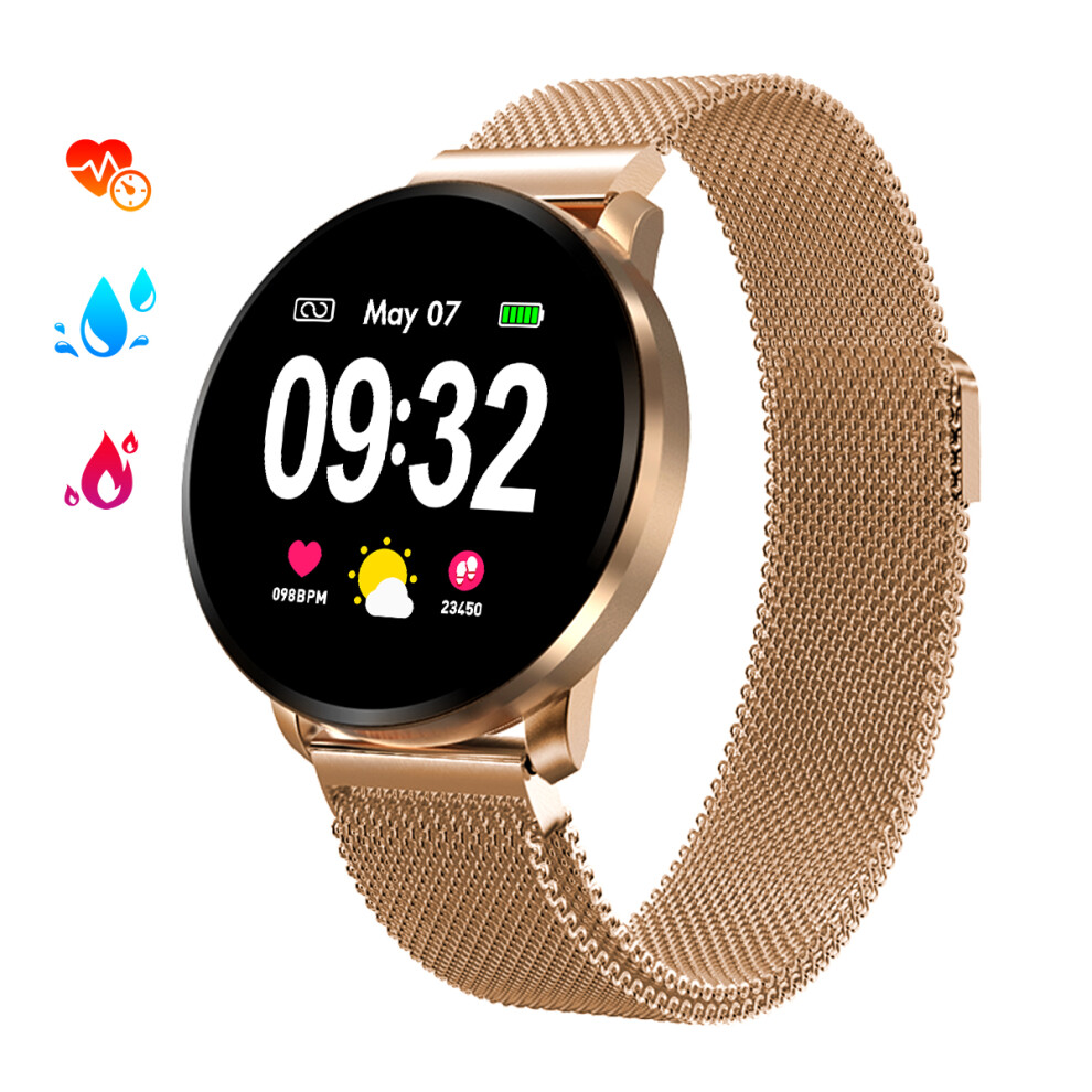 Gokoo Cf08 Bluetooth Touch Screen Heart Rate Sleep Monitor Female Health Tracker Ip67 Waterproof Women Smart Watch Wristwatch 825450312622