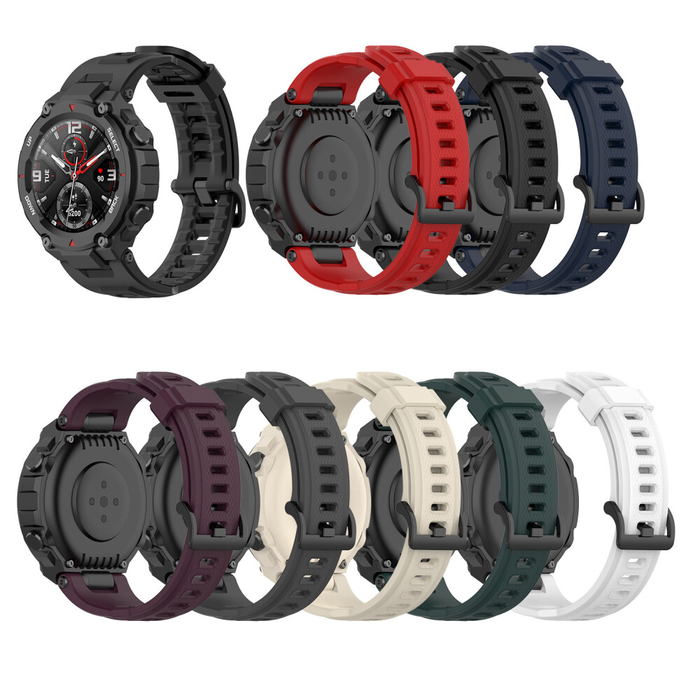 22Mm Soft Silicone Watch Band Watch Strap Replacement For Amazfit T Rex Ares Not,Specified 6900071055210