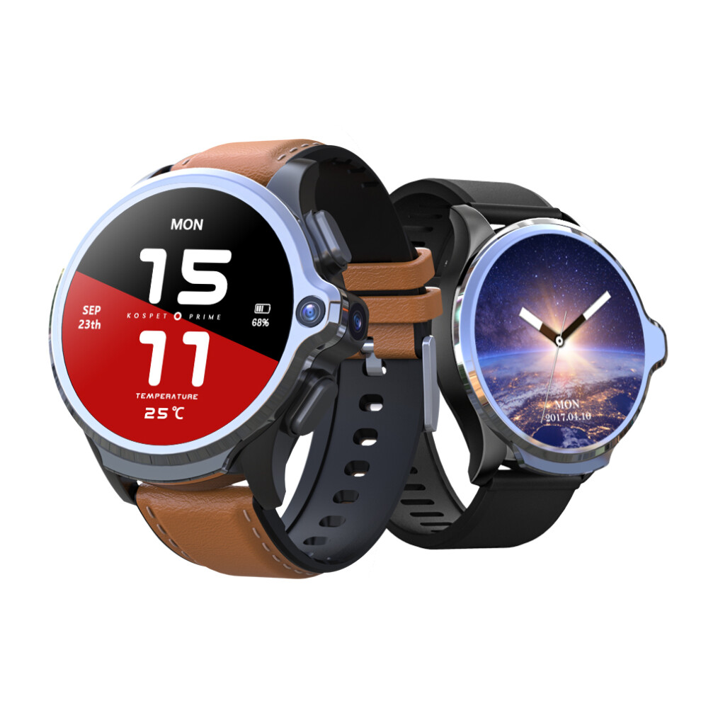 [Face Unlock]Kospet Prime 3G+32G 4G Lte Watch Phone Dual Cameras 1260 Mah Battery Capacity Gps Smart Watch 825450311373