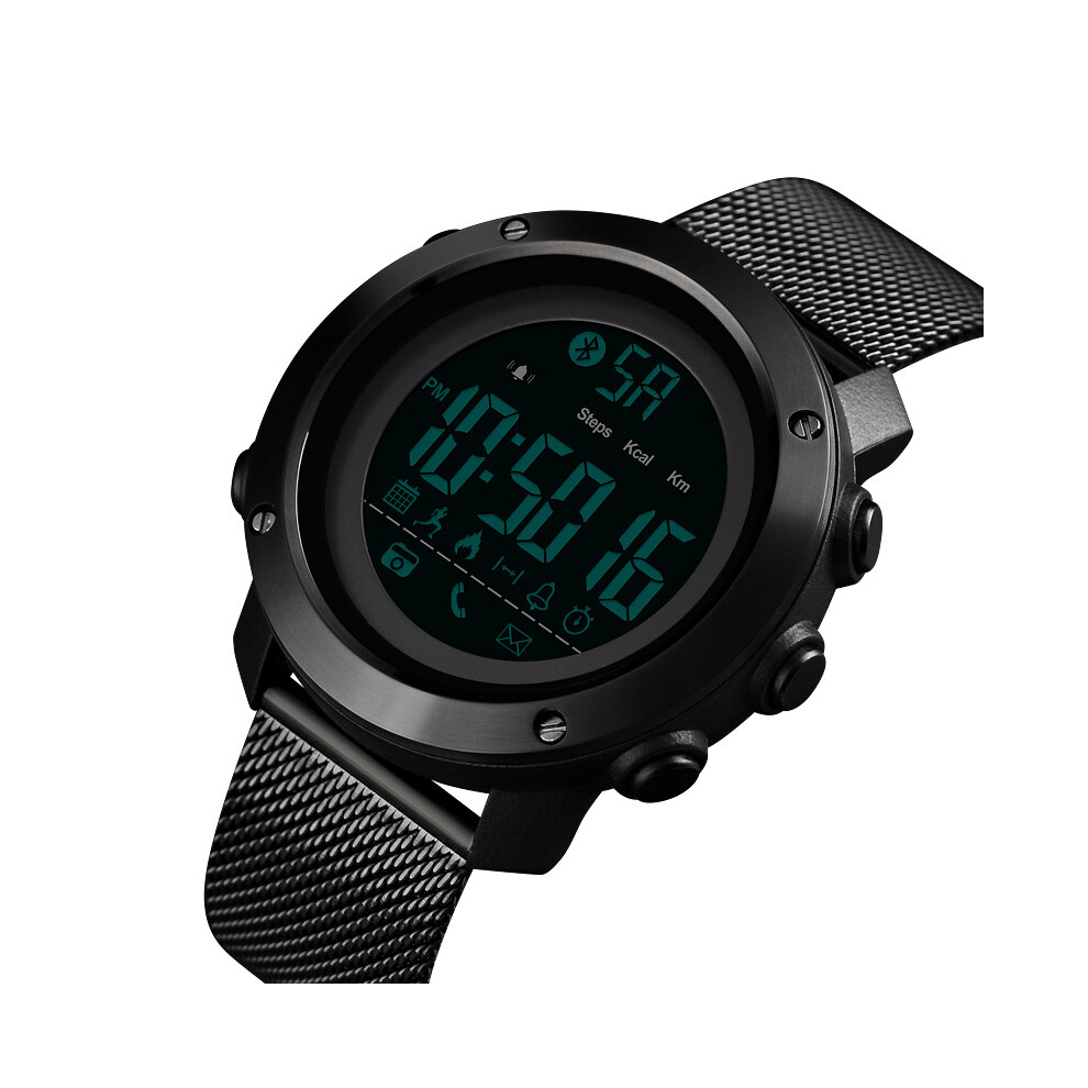 Skmei 1462 Calories Pedometer Call Message Reminder Remote Camera Milanese Strap Bluetooth Smart Watch 3345535735902