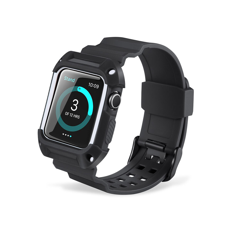 Bakeey 38 42Mm Watch Protector Case With Watch Band For Apple Smart Watch Green 3518362692476