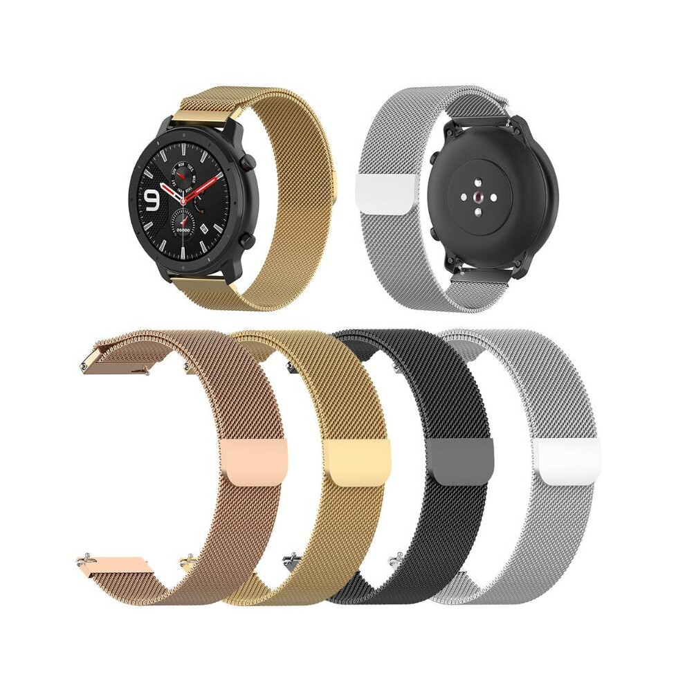 Bakeey Milan Stainless Steel Watch Band For Amazfit Gtr 47Mm Smart Watch Non Original Silver 6900060218015