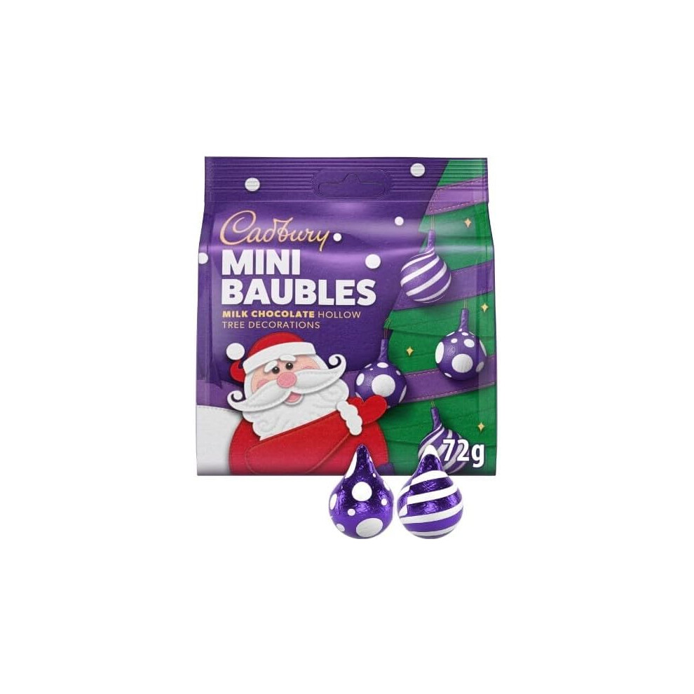 (Pack Of 2) Cadbury Milk Chocolate Tree Decorations 72G