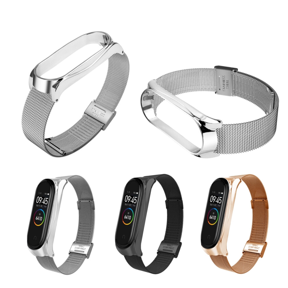 Bakeey Metal Watch Band Milan Stainless Steel Watch Strap For Xiaomi Mi Band 4 Smart Watch 6272611567669