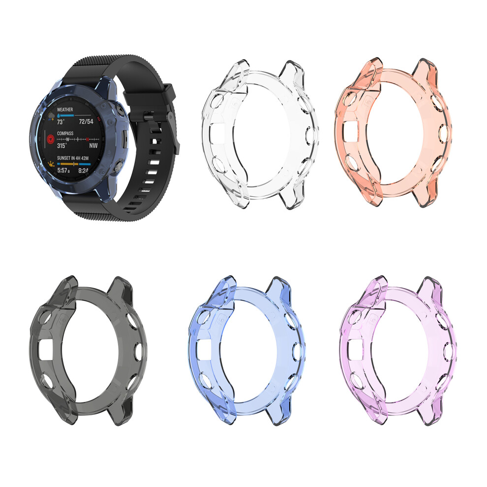 Bakeey Tpu Transparent Watch Case Protector For Garmin Fenix 6S Smart Watch Clear 7374407146580