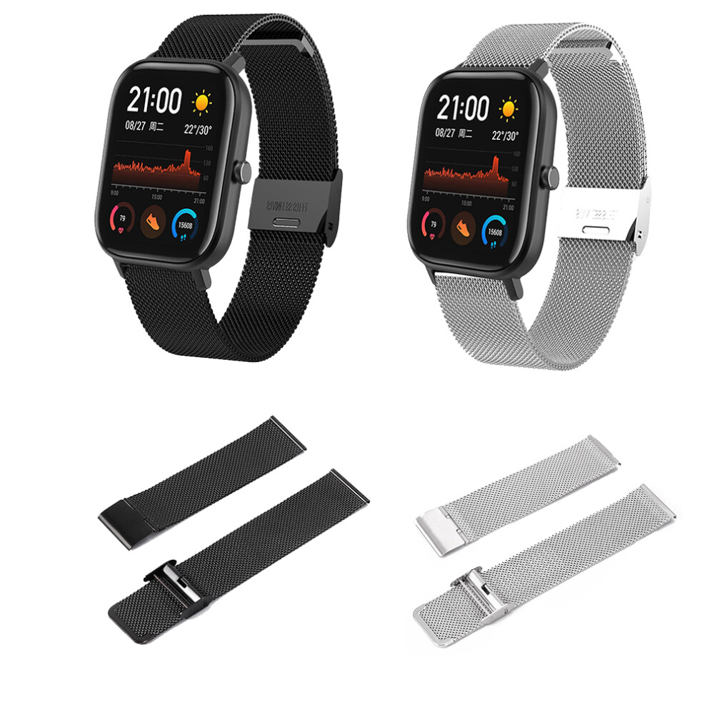 Bakeey Metal Watch Band Replacement Watch Strap For Amazfit Gts Smart Watch Grey 791798300570