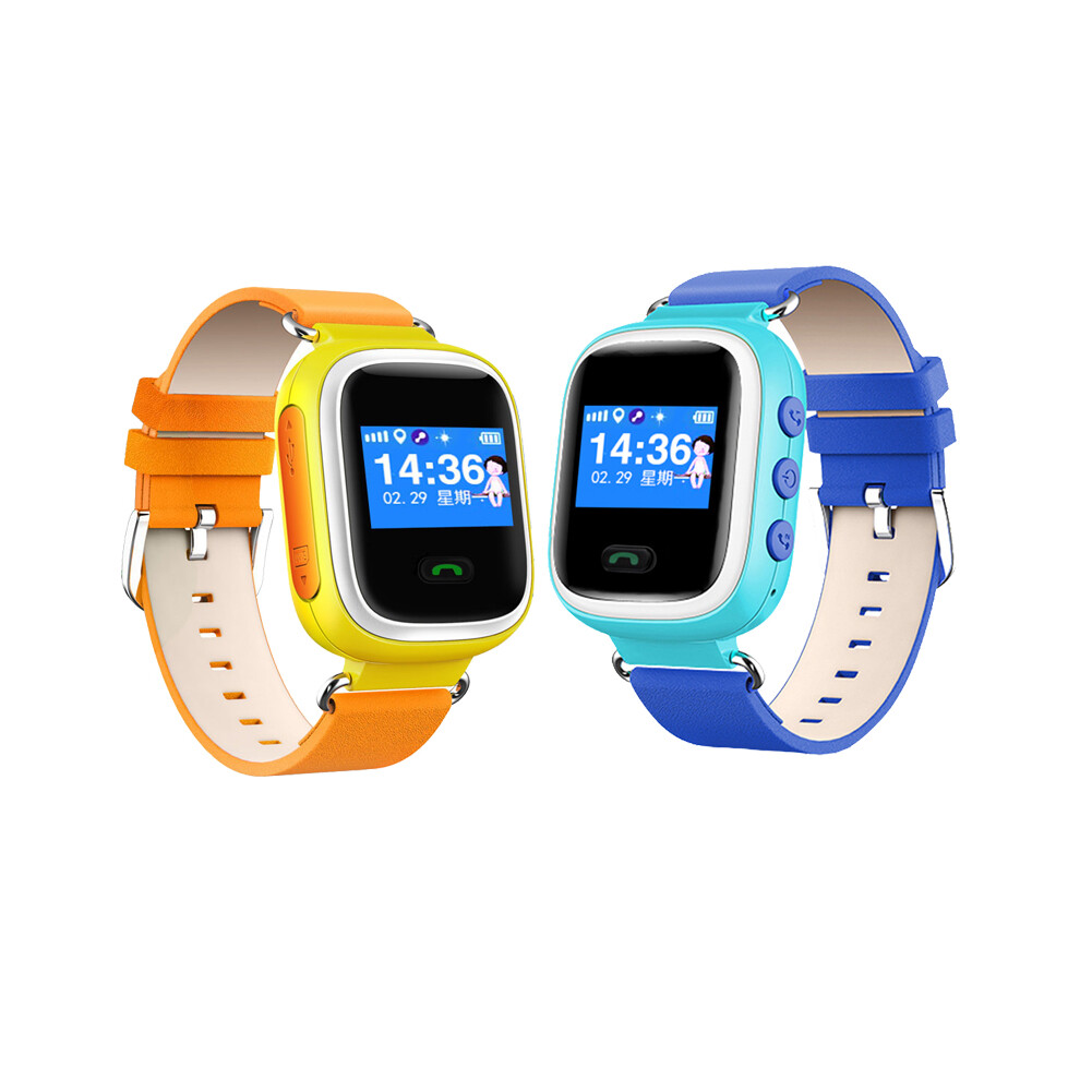 Enoch Q60 Kids Gps Tracker Sim Card With Pedometer Sms Voice Chat Sos Alarm Smart Watch Blue/Pink 758993637450