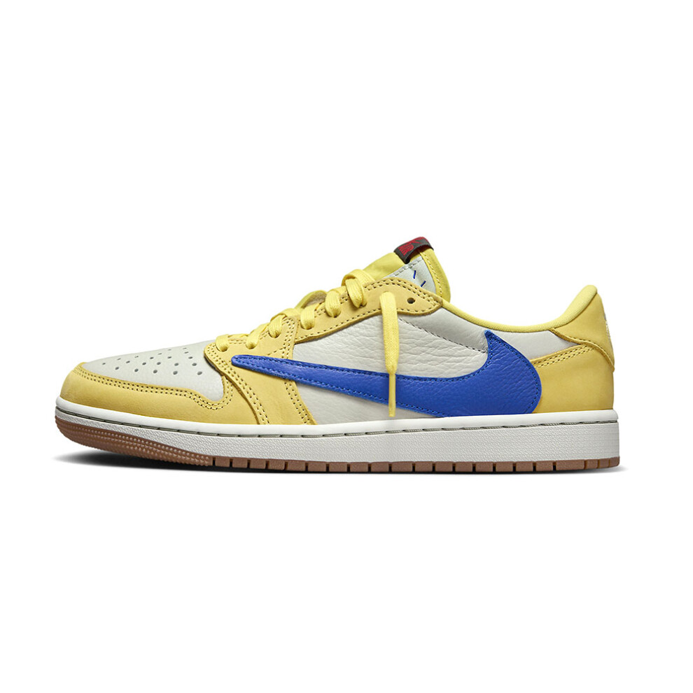 (UK6.5/EUR40.5/26CM) Nike Air Jordan 1 Low OG x Travis Scott Canary WMN Men Boy Shoes Trainers