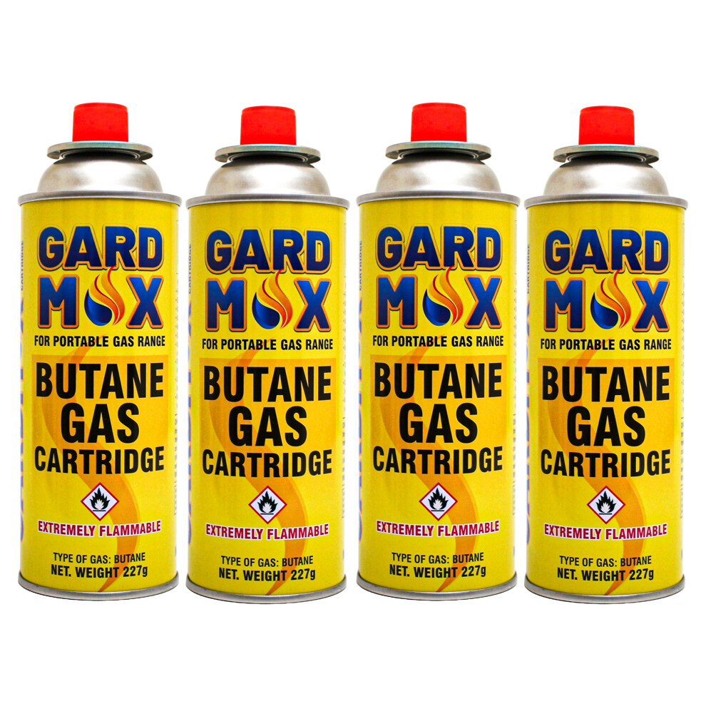 (4 Pack) KMJ Butane Gas Canister, Premium Gas Canister for Camping Stove, Adjustable Camping Gas Canisters, Weed Burner Butane Gas