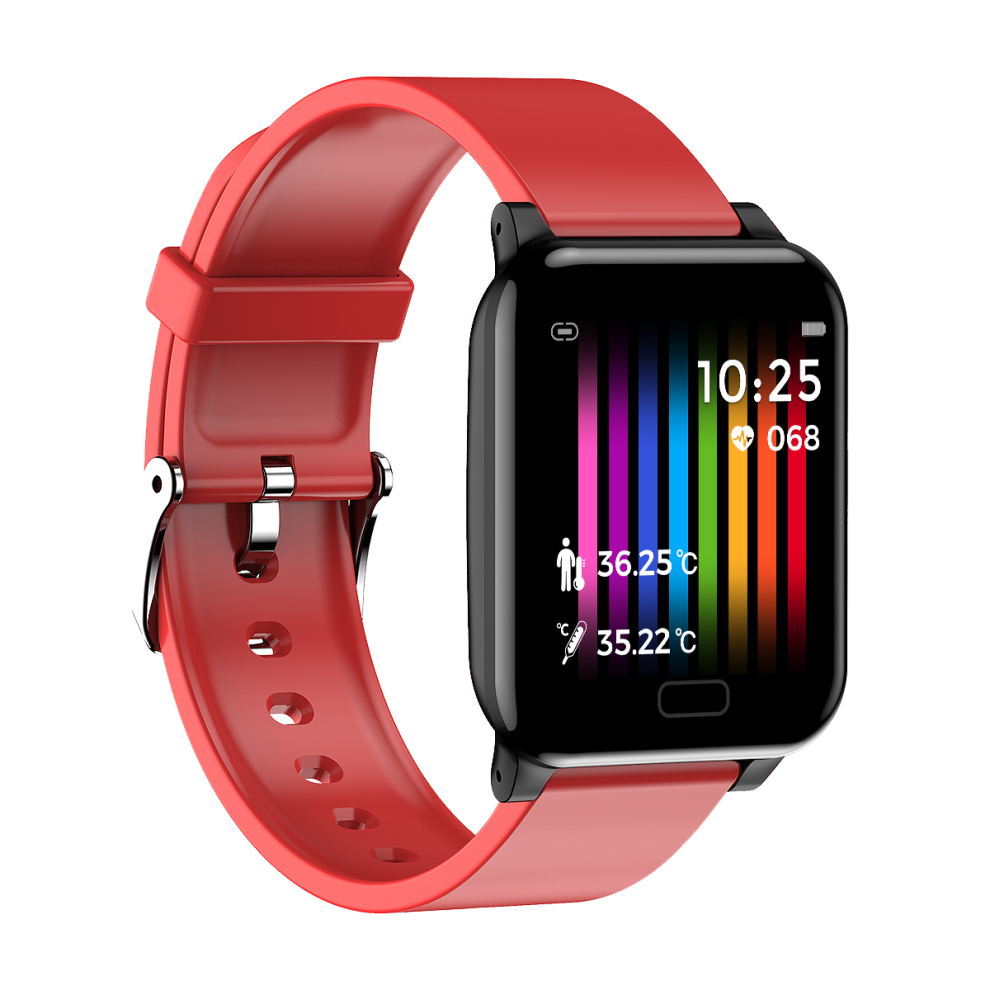Senbono L8 1.3 Inch Hd Touch Screen Real Time Body Ambient Temperature Heart Rate Monitor Breathe Training Call Reject Smart Watch 6900068308336