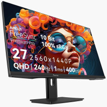 Prechen 27 Inch 2K 240Hz QHD 2560x1440P Gaming Monitor, 1ms,