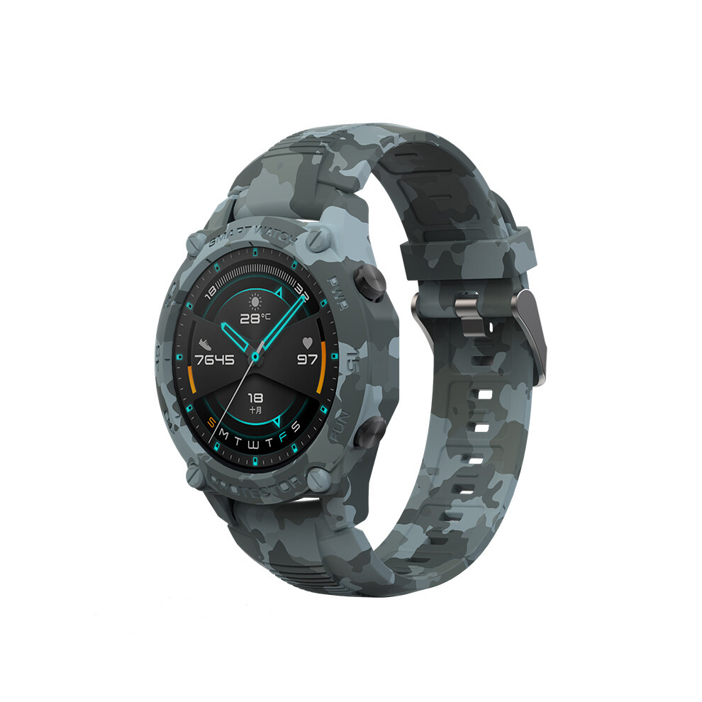 Bakeey Camouflage Watch Case Strap Set Replacement Strap Watch Case Cover For Huawei Watch Gt2 46Mm Not,Specified 6900080090332