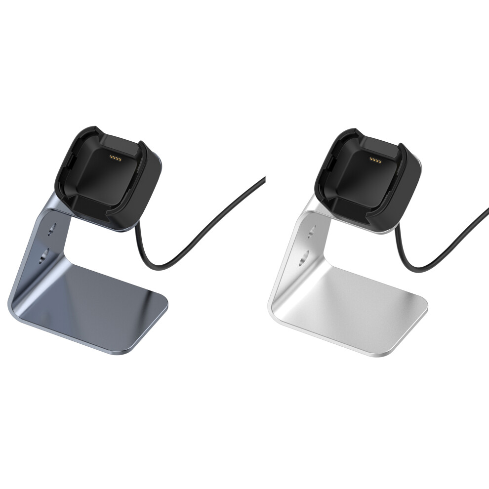 Bakeey Aluminum Alloy Charging Base Fast Charge Chip Protection 360 Rotated Smart Watch Charger For Fitbit Versa Versa Lite Versa Se 6900078575865
