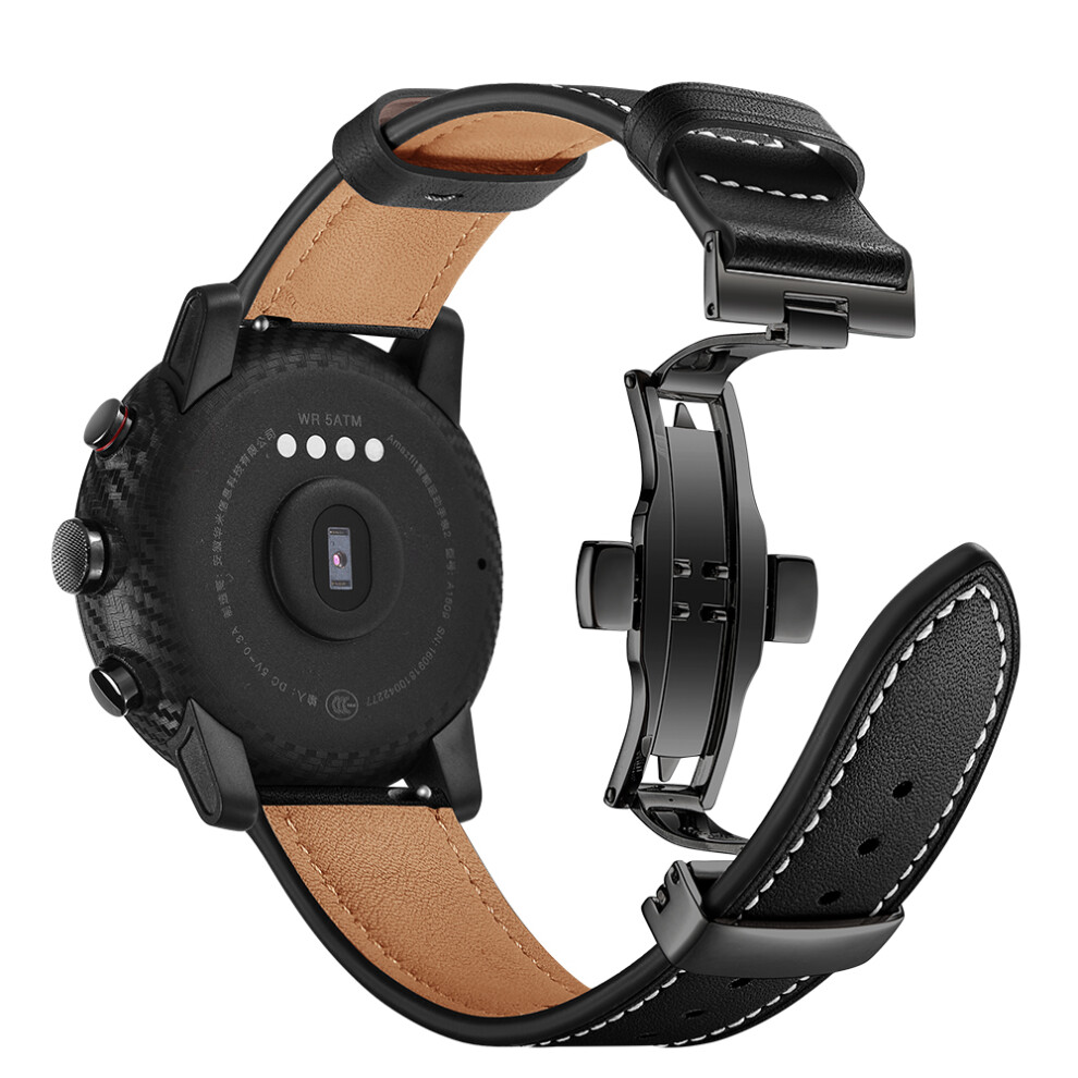 Top Layer Leather Watch Strap Watch Band For Xiaomi Amazfit 2 Not,Specified 725423047837