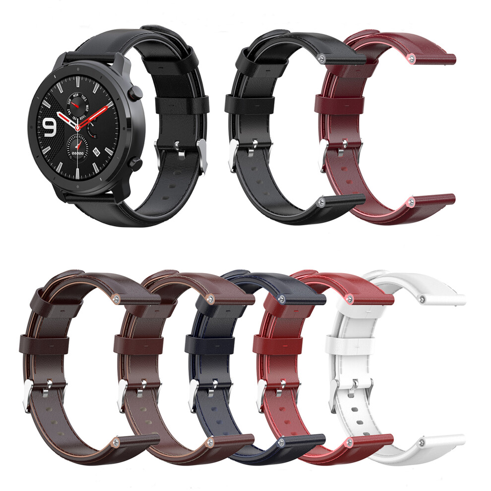 Bakeey 22Mm Genuine Leather Replacement Strap Smart Watch Band For Amazfit Gtr 47Mm Not,Specified 6914232249035