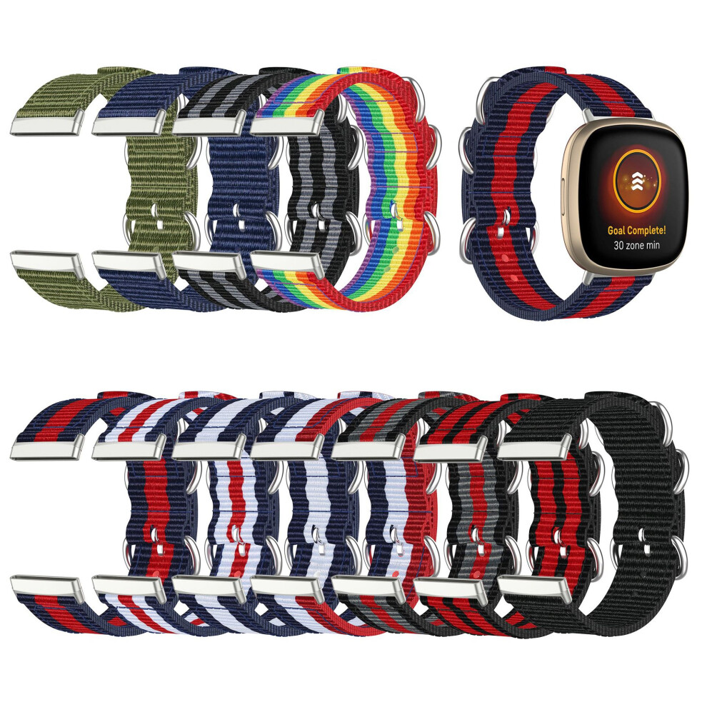 Bakeey Colorful Sweatproof Canvas Watch Band Strap Replacement For Fitbit Versa3 Sense 6900077332988