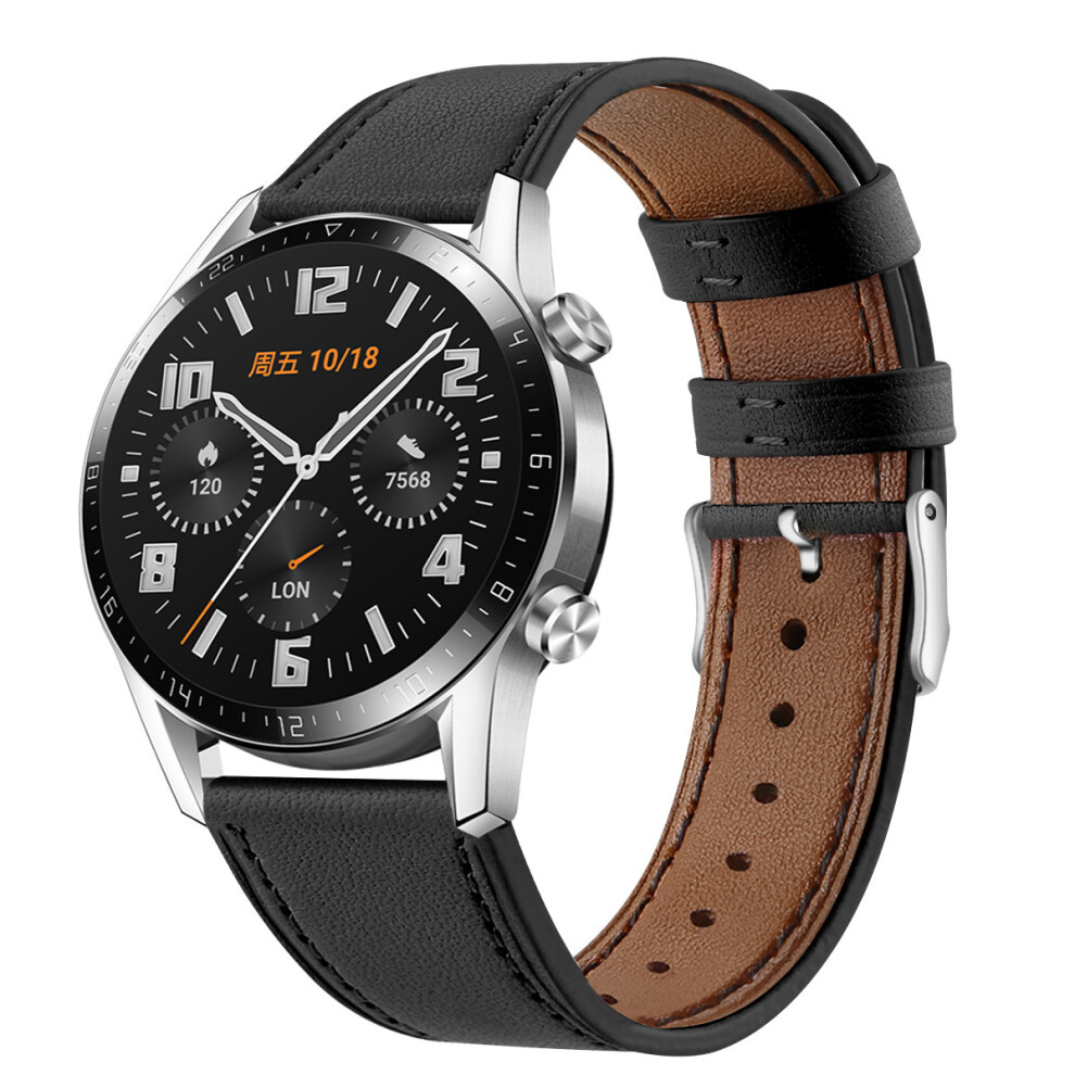 Bakeey 22Mm Replacement Strap Genuine Leather Smart Watch Band For Huawei Watch Gt Gt2 46Mm 6900066205101